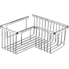 Square Chrome Plated Grid Screw On Soap Dish