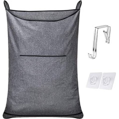 KINGSUSLAY Hanging Laundry Basket with Hanging Hooks Space Saving Bathroom 35