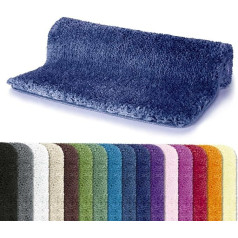 Spirella MSV Highland Bath Mat, navy blue, 80 x 150 cm