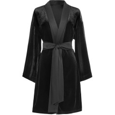 Prodesign women's dressing gown velvet dressing gown velours elegant velvet bathrobe with belt size S-XL loungewear women's sleepwear for women