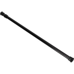 Curtain Pole, No Drilling, Shower Rail, Extendable Clothes Rail, Telescopic Rod Curtain Rail for Windows, Wardrobe, Bathroom, Black Non-Slip Bathroom Shower Curtain Rail (55-90 cm)