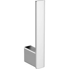 Emco Loft Spare Toilet Roll Holder, for 1 Roll of Paper, Vertical, Colour: Chrome.