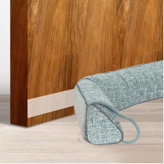 JINMEE Draught Excluder for Doors, 90 cm, Triangular Draught Excluder, Ideal Seal, Weighted Draught Excluder for Doors, Grey