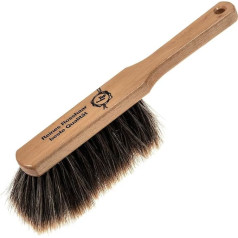 SIDCO Hand Brush Horsehair Slotted Hand Brush Horsehair Broom Natural Hair Brush Wood