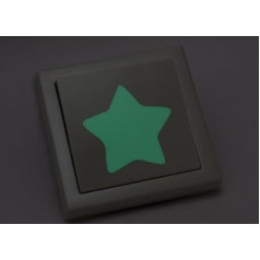 WANDKINGS Light Switch Stickers 8 Stars Glow in the Dark