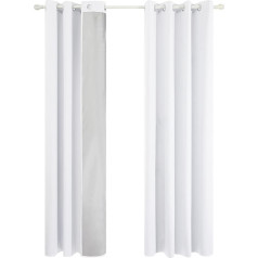 Deconovo FRDE Oxford Curtain, 240 x 135 cm