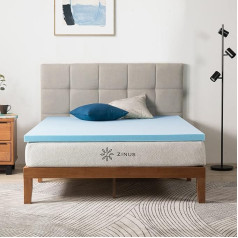 Zinus 5 cm Gel Memory Foam Mattress Topper, Double