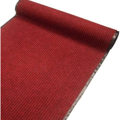 ybaymy Carpet Runner Hallway 90 cm x 300 cm Dirt Trapper Mat Sold by the Metre Red Non-Slip Doormat 7 mm Thick Indoor Entrance Mat Floor Mat Professional Non-Slip Mat Door Mat Kitchen Mat
