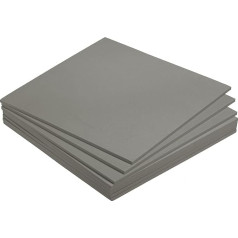 sourcing map 8 x Light Grey EVA Foam Sheets 24x24cm 5mm Thick Craft Foam Sheets for Costumes, Arts and Crafts Projects