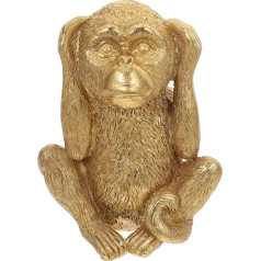 Garneck 3 Wise Monkey Statue See Hear Speak Nothing Evil Monkey Figure Resin Fengshui Monkey Decor Three Truths of Man Sculptures for Home Office Desktop