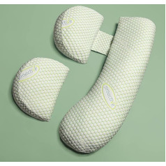 SHANNA Extend Pregnancy Pillow, Adjustable, Comfort Pillow, Adult Full Body Pillow, Support Pillow, Nursing Pillow, Body Pillow, Removable, Washable (Green)