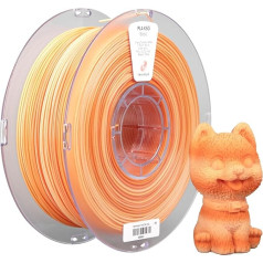 Dual Colour PLA Filament 1.75 mm, kexcelled PLA Two-Tone 2 in 1, Gradient 3D Printer Filament, Semi Matte Surface, Dimensional Accuracy +/- 0.03 mm, 1 kg Spool (2.2 lbs), Cherry Tomato White