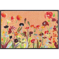 wash+dry Doormat, Wildflowers, 40 x 60 cm, washable inside and outside
