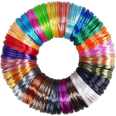 MIKA3D PLA Filament Sample Pack, 25 Colors, 4M Length, Total 100M 3D Printer 3D Pen Material, with Extra Gift, 2 Finger Caps