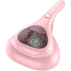 MCHERRY Handheld Bed Mites Collector, Portable Mattress Vacuum Cleaner Dust Mite UV Sterilising Removal Mites Bed Vacuum Cleaner for Beds Sofa Mattress Carpet (Pink)