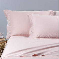 Caleffi Class 76664 Cotton Sateen Duvet Cover Set, Pink, Double