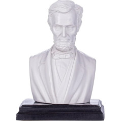 American President Abraham Lincoln Marble Bust Statue Sculpture 12.5 cm