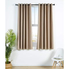 Amazon Basics Room-Darkening Blackout Curtain Set with Grommets
