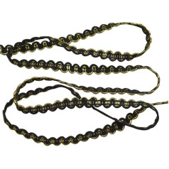 SUPVOX 10M Gimp Braided Metallic Braid Ribbon Embellishment Wedding Birthday Party Decoration