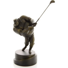 GARTENDEK Decorative Sculpture Golf Figures - Table Decoration Craft Decoration Living Room Wine Cabinet Bedroom Room Statues Office Decor Resin Golfer (Black, 22 cm H)