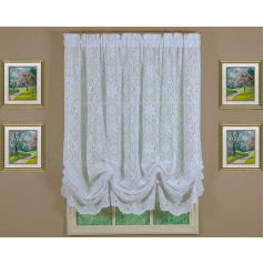 Today's Curtain Hopewell Lace Balloon Lampshade, White, 59W x 63L