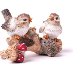 HAUCOZE Christmas Figures Sculpture Modern Decor Statue Living Room Art Arts Polyresin Gift Brown 24 cm