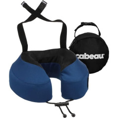 Cabeau Evolution S3 Travel Pillow – Straps to Airplane Seat – Ensures Your Head Won’t Fall Forward – Relax with Plush Memory Foam – Quick-Dry Fabric Keeps You Cool and Dry (Indigo)…