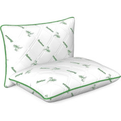 HOME STILL® Quilted Bed Pillow | Made of Super Soft Microfiber Material | Premium Hotel Quality with Anti Allergic Fluff Filling | Machine Washable & Tumble Dry | 50 x 70 x 10 cm, Pack of 2