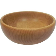 Wooden World Decorative Wooden Fruit and Nut Bowl - Rustic Serving Bowl Made of Natural Beech Wood for Snacks Chips Salads (23 cm)