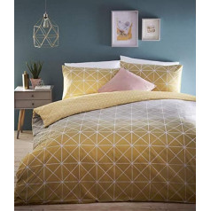 Furn Spectrum Duvet Cover Set, Cotton, Grey, 135 x 200 cm