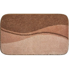 Linea Due Flash Bath Mat, 100% Polyacrylic, Very Soft, Beige, 70 x 120 cm