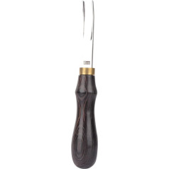 Leather Edge Beveler, Leather Groover Creaser, Edging Leather Peeler Leather Edge Beveling Wooden Handle Leather Edge Cutter (10 mm)