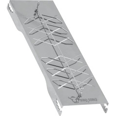 BBQ-Toro Stainless Steel Flame Salmon Board for Fish and Salmon Fillets, Salmon Board for Smoking or Grilling, Flame Board with Adjustable Tilt, Smoking Board for Grill, Kettle Grill and Fire Bowl (1)