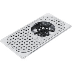 Automatic Glass Rinse, 11.4 cm Diameter, G1/2 Inch, 201 Stainless Steel, Fully Automatic Glass Rinser, Glass Washer Cup Washer for Kitchen Sinks, for Home Bar, Restaurant