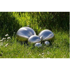 Köhko Decorative Ball 3 - 58 cm Matte High-Quality Stainless Steel Garden Ball Pond Ball, 48 cm
