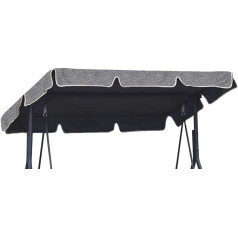 Ferocity Universal Sun Canopy for Hollywood Swing Roof Tarpaulin Approx. 200 x 120 cm for Garden Swing Roof Tarpaulin Replacement Roof Flax [101]