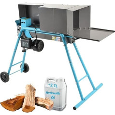 IMLEX Log Splitter 230 V Horizontal 7 Tonnes Electric 230 Volt, Gap Length 520 mm, Includes 2.7 Litres Hydraulic Oil Firewood Splitter Hydraulic Splitting Force 7t 2200W