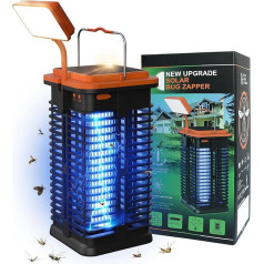 Electric Solar Insect Killer with LED Light, 4000 mAh Solar Mosquito Protection, Electric Anti Mosquito Lamp, Mosquito Trap, Electric Insect Trap for Indoor, Outdoor, Camping, Patio
