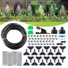 20M Atomizer Cooling System Outdoor Irrigation System Atomizer Kit Hose Atomizer Outdoor Garden Parasol