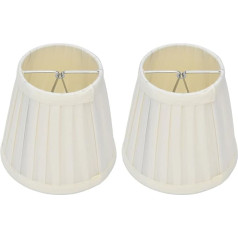 Double Small Lampshade, Lightweight Material Wear-resistant Double Small Lampshade Clip On Bulb for Chandelier Lamp for Table Lamp for Wall Lamp (PX30)