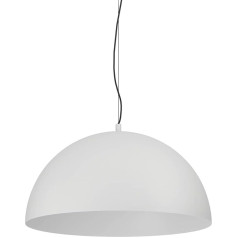 EGLO Gaetano 1 Pendant Light, 1-Bulb Pendant Light Over Dining Table, Dining Room Lamp Made of Metal in Grey and Black, Pendant Light with E27 Socket, Diameter 53.5 cm