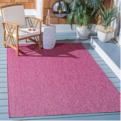SAFAVIEH Courtyard Collection CY8520 Waterproof Easy Clean Indoor Outdoor Rug for Patio Backyard Mud Red
