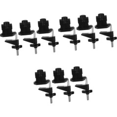 DOITOOL 9 x LED Desk Lamp Workbench Tubular Vice Table Clamp Bench Table Clamp Universal Fixed Base