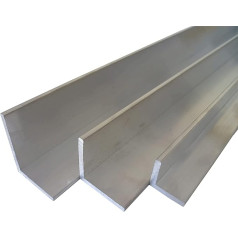 B&T Metal Aluminium Angle Profile in Made from AlMgSi0.5 F22 Aluminium Alloy Weldable and Anodised Various Sizes