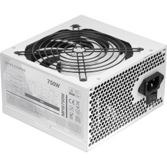 MARSGAMING MPIII750, PC ATX 750W Power Supply, Silent AI-RPM Technology, 85% Efficiency, White