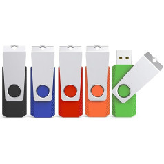 KEXIN 32 GB USB Stick Pack of 5 USB Flash Drive 32 GB USB 2.0 Memory Stick Flash Drive with LED Display (32 GB Pack of 5)
