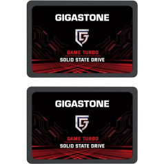 Gigastone SATA SSD 512GB (Pack of 2) 2.5 Inch 3D NAND Up to 550MB/s Internal SSD SATA III SSD Hard Drive Compatible with Laptop and PC Desktop Solid State Drive 2.5 Inch SLC Cache Performance