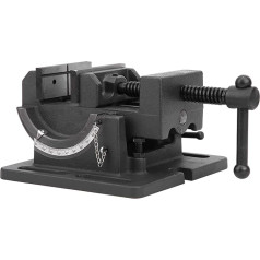 3 Inch Bench Drill, Drill Vice with Adjustable Angle, Heavy Duty Drill Press for Cast Iron for Workshop Work for Drilling Wood Metal