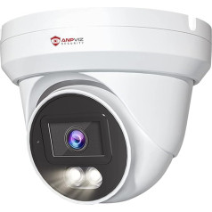 Anpviz 8MP PoE IP Camera Outdoor with People/Car Detection, 20 Metre Colour & 30 Metre IR Night Vision, Outdoor Surveillance Camera with Floodlight, Built-in Microphone, IP66 Waterproof (U Series)