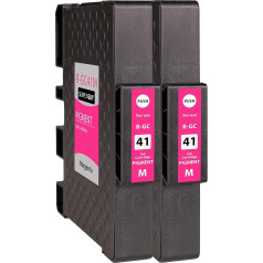 Supply Guy 2 Printer Cartridges Compatible with Ricoh GC-41 M Magenta for Aficio SG2100n SG3100Series SG3100snw SG3110dn SG3110dnw SG3110n SG3110 Series SG3110 sfnw SG3120Bsf